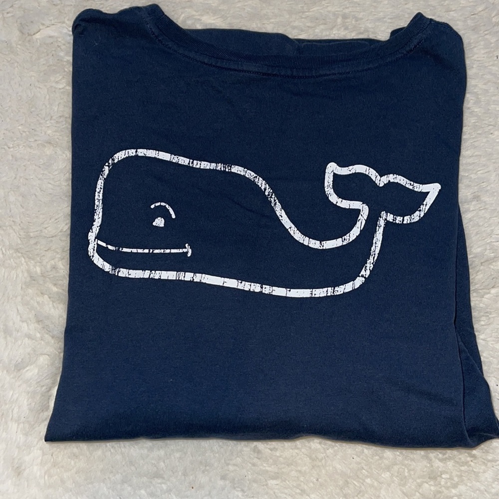 Navy Vineyard Vines Long Sleeve Tshirt